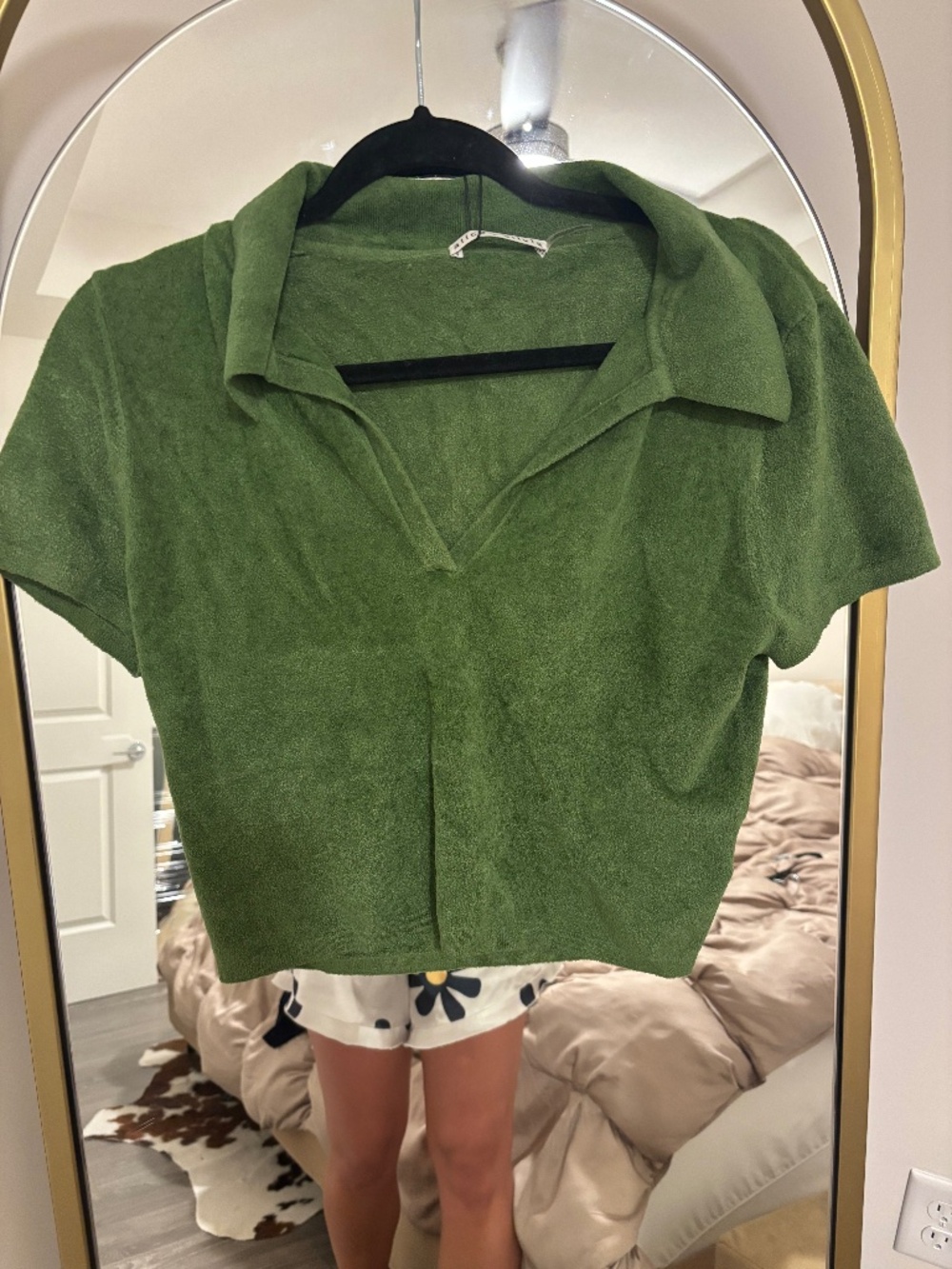 alice + olivia Women's Green Polo-shirts